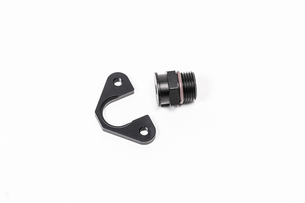 Radium Engineering — Radium Engineering FPR Adapter - 8AN ORB - 7mm Bore - 39mm Offset - M6 - view 3